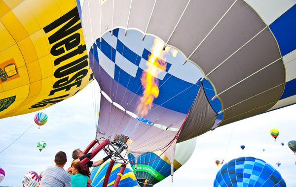 Heißluftballon-Festival in Metz, Frankreich