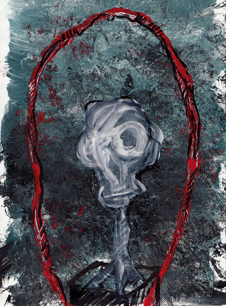 No.XIII-12-24,5/17: Acryl, Tusche auf Papier 24,5 × 17 cm, © 2015